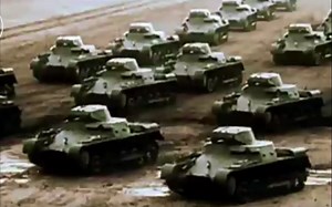 二战 德国一号坦克（Panzerkampfwagen I Ausf A）彩色视频 AI修复上色