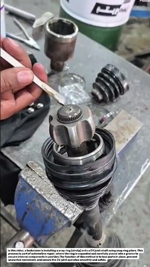 Smart Snap Ring Installation! CV Joint Repair Using Circlip Pliers 🔧.
