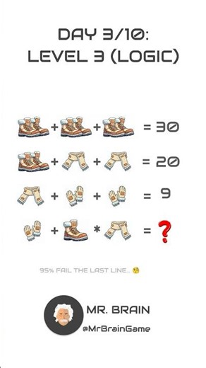 Find the values of objects and calculate the last row equation! #mrbraingame #brainteaser #education