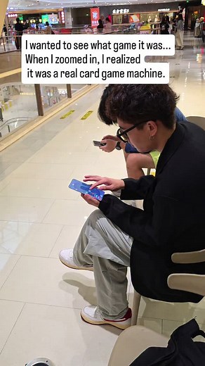 I wanted to see what game it was... When I zoomed in, I realized it was a real card game machine. | Trendy Tech Review