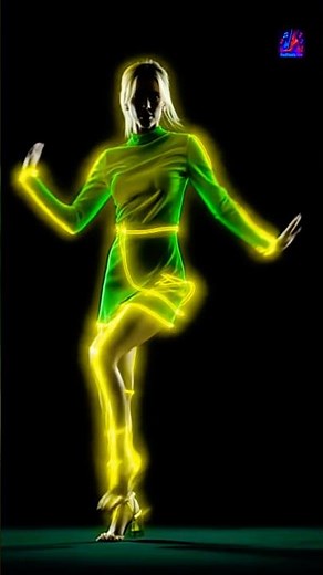 Neon Glow Dance | Dance the Night | Dua Lipa (AI Remix Edit) #dance #shorts #music