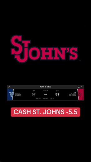 CASH ST. JOHNS -5.5 #cbb #cbbpicks #stjohnsuniversity