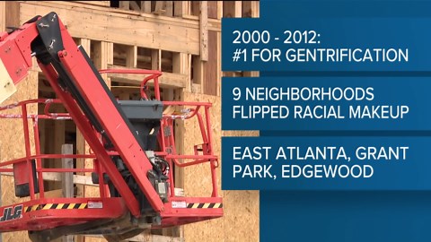 Atlanta hit hard by gentrification, report shows