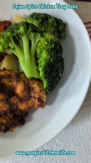 Cajun Spice Chicken Tray Bake on @googieskitchen. For this recipe & more please like & subscribe. X