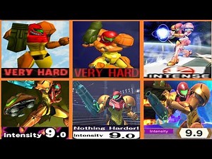 All Super Smash Bros. Classic Modes (64 to Ultimate) with Samus (Hardest Difficulty)