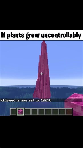 If plants grew uncontrollably 4 #minecraft #minecraftrealistic #gaming