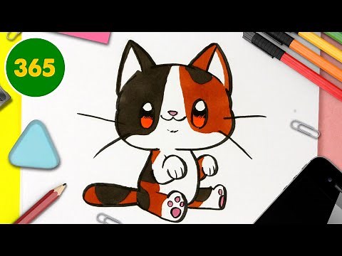 comment dessiner CHATON KAWAII 💖 Chat kawaii 💖 dessins kawaii faciles