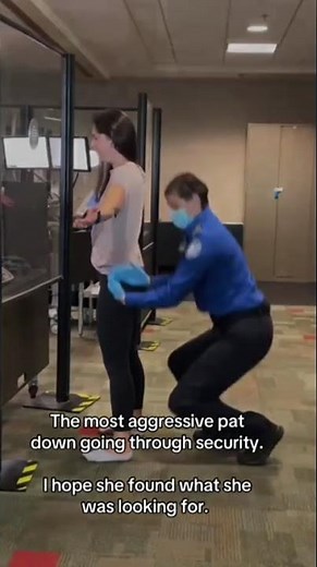Aggressive Airport Pat Down #airportadventures #airportsecurity #bodysearch #tsa #insecuretimes