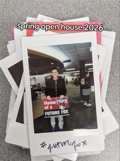thanks to everyone for *opening up* at the 2026 FVTC spring open house! welcome to all our future foxes 🦊 #foxvalleytech #fvtc #openhouse #polaroid #collegebound