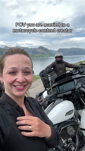 The struggle of dating a motorcycle content creator is real 😅Content first… ride later