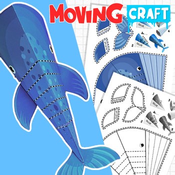 3D Whale Craft | Printable Ocean Animal Activity for Kids