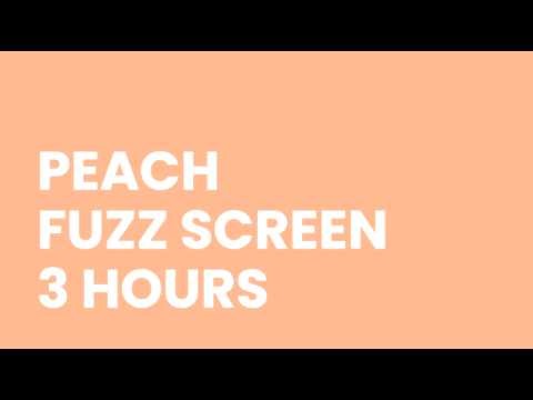 Pantone Peach Fuzz Screen | 3 Hours | Solid Color Background 4K