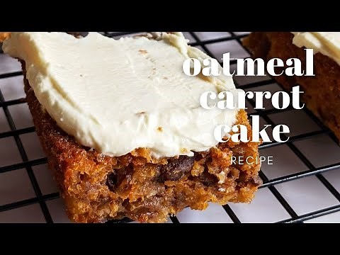 Healthy Carrot Cake with Oats (+a healthy cake icing idea)
