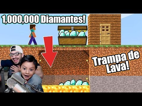Trampa de Diamantes en Minecraft | Broma a Karim Juega | Juegos Karim Juega