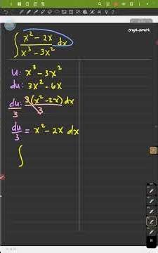 Integration of Algebraic Function using u-substitution #engramor #integralcalculus #maths