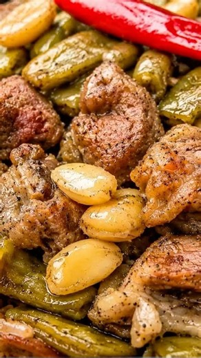 Lebanese Slow Cooked Green Beans & Lamb | Traditional Loubieh bi Lahme