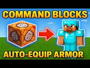 Auto Equip Diamond Armor with Commands in Minecraft Bedrock Edition!