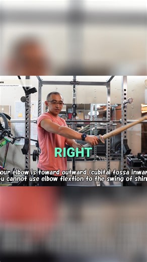 Can't bend your arm? The problem might be your elbow position. If the cubital fossa is facing inward, your movement is restricted. Keeping the elbow down and the fossa pointed outward unlocks fluid motion. #BodyMechanics #ArmMovement #FitnessTips #ElbowHealth | Nito Kendo Lab "シリコンバレー二刀研究所"