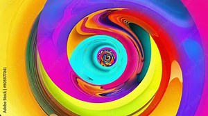 Hypnotizing footage of spirals spinning and spiraling out of control representing the chaos and turmoil of the mind.