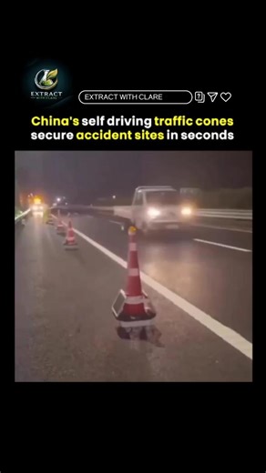 China’s Self-Driving Traffic Cones 🚧🤖 #shorts