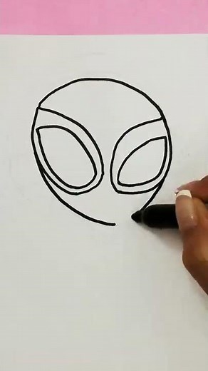🕸🕷 how to draw ghost-spider easy marvel's spidey and his amazing friends #Shorts