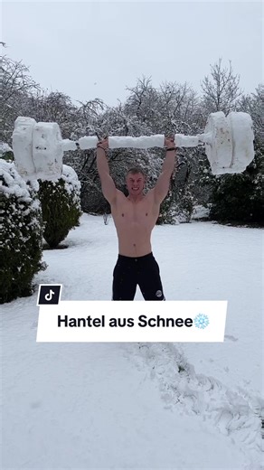 Hantelscheibe aus Schnee: So baust du sie selbst