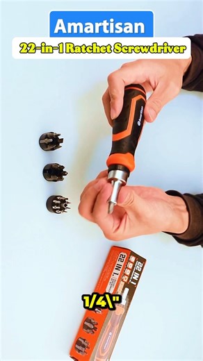 Amartisan 22-in-1 Ratchet Screwdriver #shortfeed #solarconverter #homeimprovement