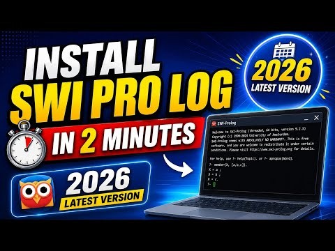 Install SWI-Prolog in 2 Minutes | 2026 Latest Version | Windows 11