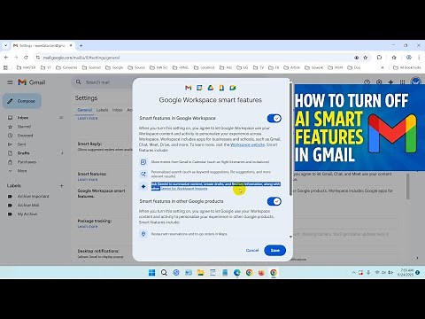 How to turn off AI smart features in Gmail