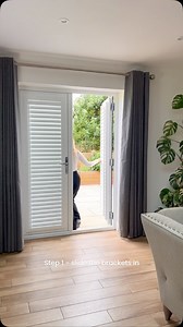 Shutters for French Doors that require no drilling?! Yes please 👏🏻 1️⃣ Slide the brackets between the glass and rubber beading 2️⃣ Clip the Shutter on 3️⃣ Enjoy your new Shutters knowing they requiring absolutely no assembly, drilling or stress to install! 😎 Order a free sample today through our website or head to the link in our bio! 10% off everything automatically applies at checkout! 🔗 Perfect Fit Shutter Lite in Cotton White . . . #perfectfit #perfectfitshutter #perfectfitshutters #nodr
