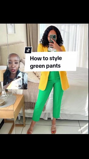 Green pants outfit ideas for women #greenpants #howtostyleoutfits #outfitideasformen #personalstylistbw🇧🇼