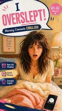 I Overslept! 😱 Real-Life Morning English | Learn Everyday English at Home (A1–A2)