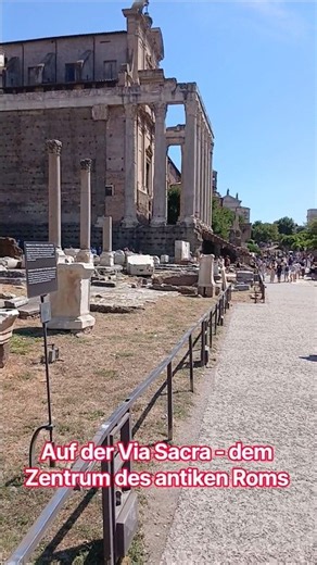 Auf der Via Sacra - dem Zentrum des antiken Roms #roman #history #archaeology #romanempire #fyp