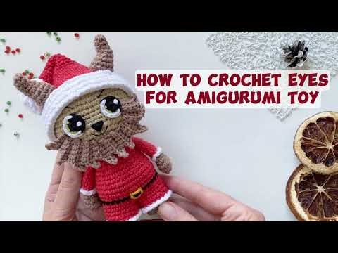How to crochet eyes for amigurumi doll