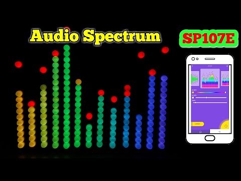 BT Control LED Music Spectrum: Homemade audio meter using WS2812B LED strip & SP107E LED controller