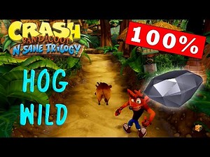 Hog Wild 100% - Crash Bandicoot (N. Sane Trilogy PS4) | 100% Walkthrough