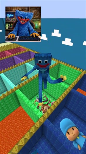 Poppy Playtime Chapter 5 Lava Jump Challenge Part 4 🤔🦘 #minecraft #poppyplaytime