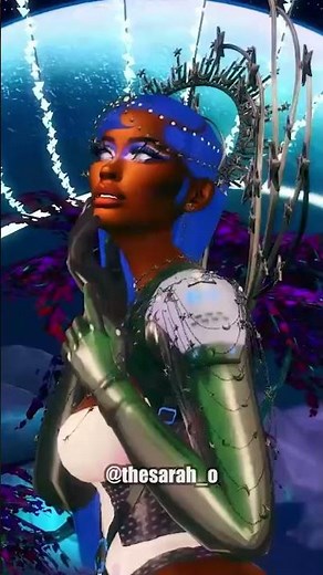 Sims 4 BHMCAS Aesthetic Challenge | Day 5: Afro-Futurism 🌌 | The Sarah O. #shorts #sims4 #sims4cc