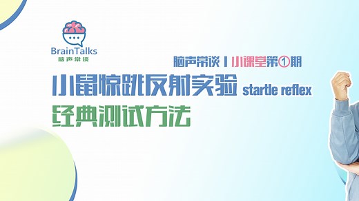 脑声常谈丨小课堂第1期：小鼠惊跳反射实验经典测试方法（吴文远，上海欣软工程师）