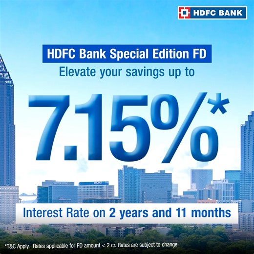 Rise to this occasion and save big with HDFC Bank Special Edition FDs. To book now, visit here https://applyonline.hdfcbank.com/fixed-deposits/existing-customers-open-fd-online.html?utm_medium=instagram&utm_source=social&utm_campaign=fd-newproductfdma-socialmediasefd&utm_content=specialedition&utm_term=mktg #HDFCBank #FD #FixedDeposit #Interest #HigherInterest #LimitedTimePeriod #Investment | HDFC Bank