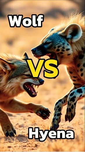 Wolf vs Hyena – Who Would Win in a Real Fight? #shorts