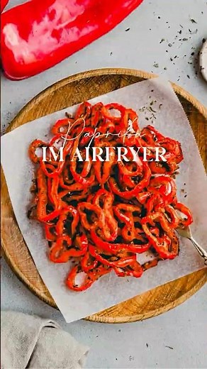 Paprika im Airfryer | Aline Made