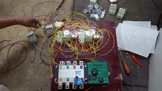 Effective ATS Control Using Relay and Timer Techniques