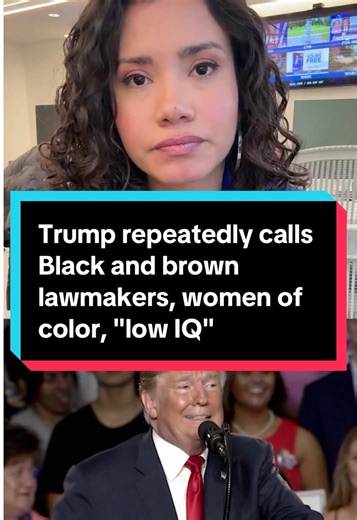 In a social media post, President Trump called Supreme Court Justice Ketanji Brown Jackson a “low IQ person,” an insult MS NOW White House reporter Laura Barrón-López says fits a familiar pattern — he has repeatedly used the same phrase against Black and brown lawmakers, often women of color. #news #trump