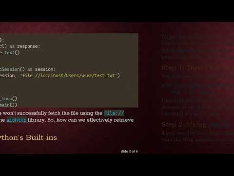 How to Fetch a File from localhost Without a Web Server Using Python