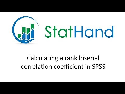 StatHand - Calculating a rank biserial correlation coefficient in SPSS
