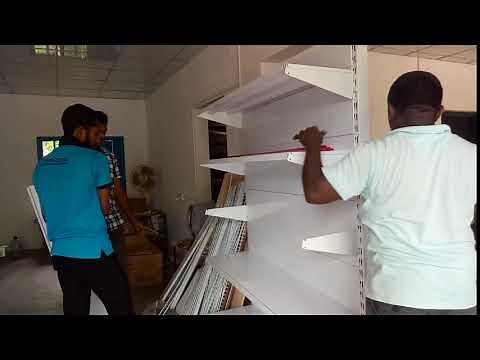 Supermarket Gondola Shelving Installation – Metal Rack Setup Tutorial (Easy Steps!)