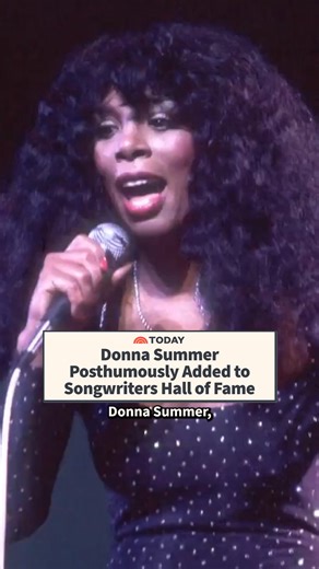 TODAY on Instagram: "Donna Summer, known as the queen of disco, was posthumously inducted into the Songwriters Hall of Fame at a ceremony in Los Angeles on Monday. She is best known for her hits like “She Works Hard for the Money” and “Bad Girl.” Summer also won five Grammys and three of her albums went multi-platinum."