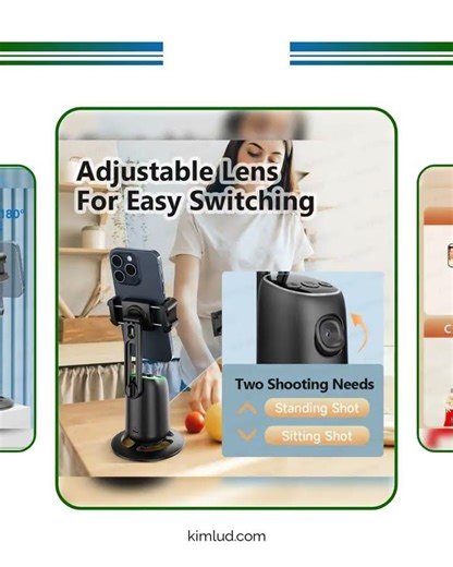 360°Rotating P05 AI Face Tracking Desktop Gimbal Stabilizer Intelligent Follow Shoot Gesture Cont...