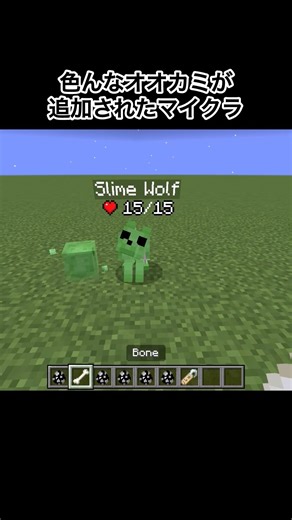 【マイクラ】いろんなオオカミが追加されたマイクラ#minecraft